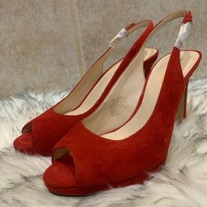 NINE WEST open-toe heels